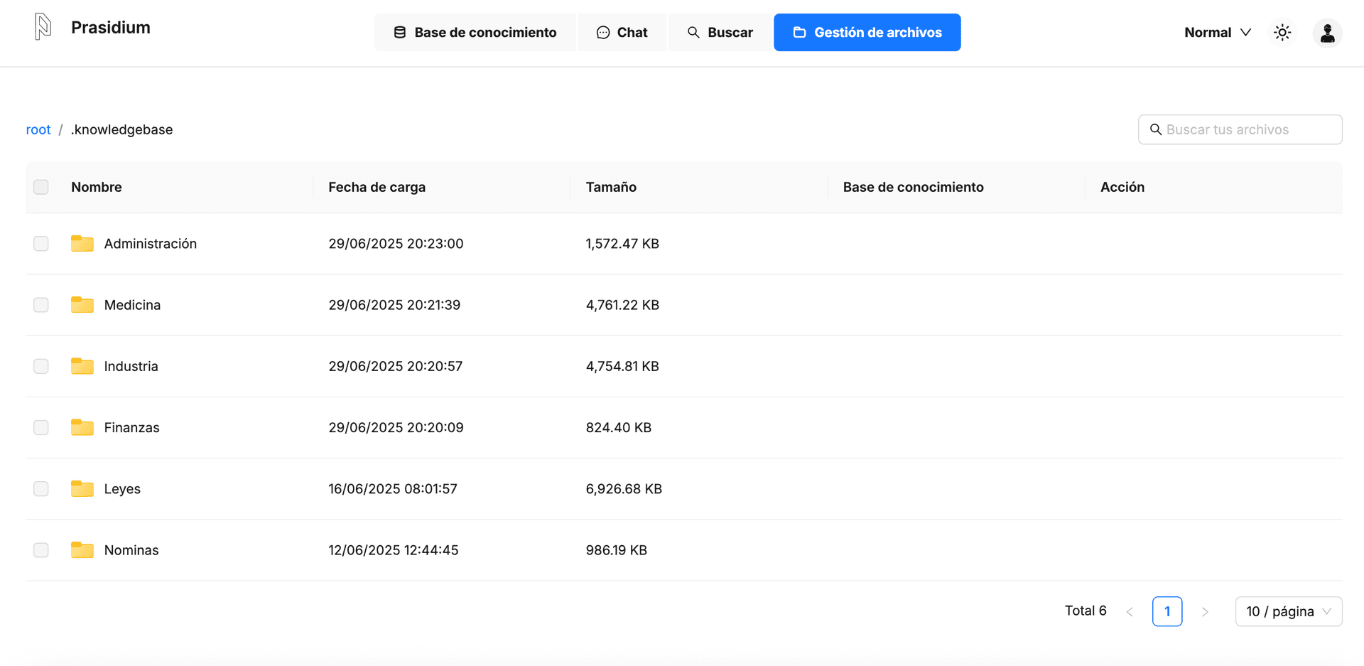 Gestión de Archivos